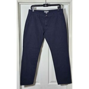 Ash & Erie Mens Pants 31 x 27 Navy Blue Chino Stretch